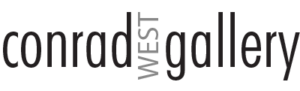 Conrad West Gallery BW and gray logo