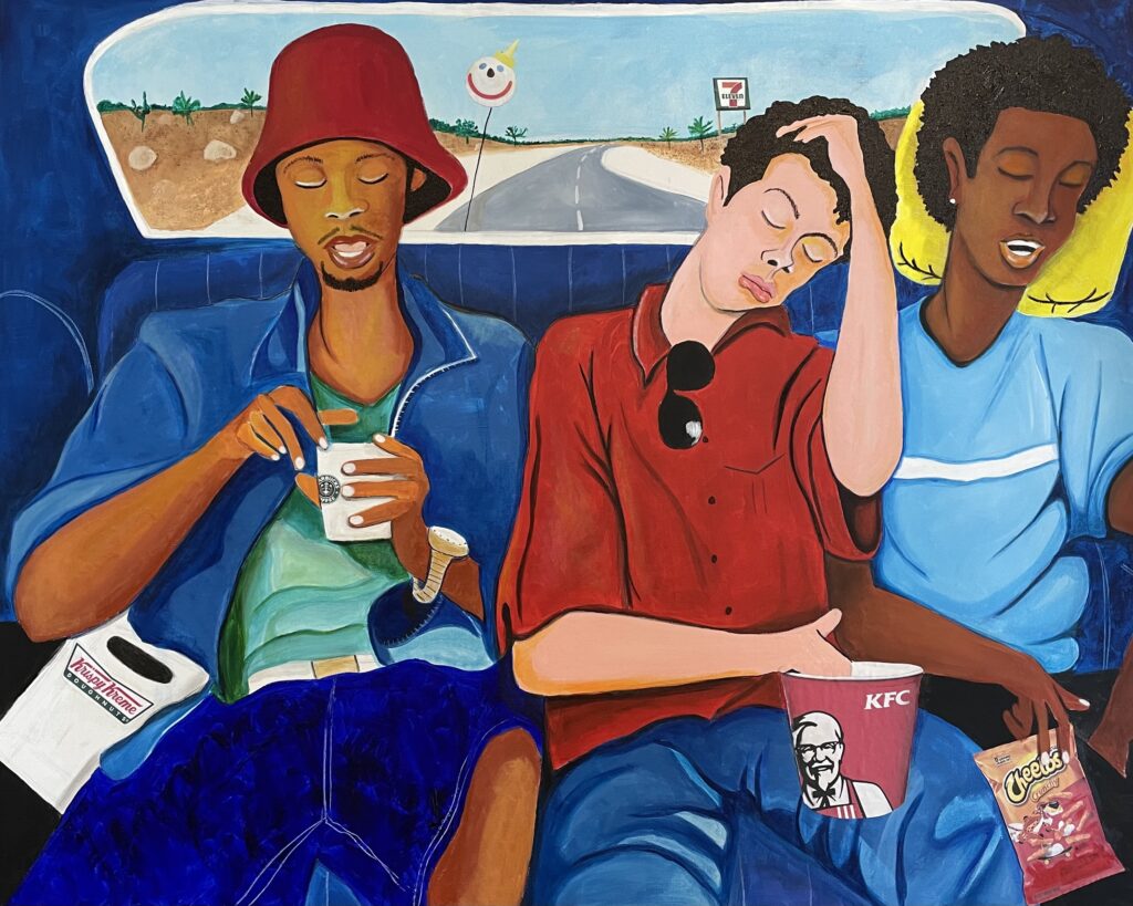 "Road Trip" acrylic painting on canvas by Keith Mikell