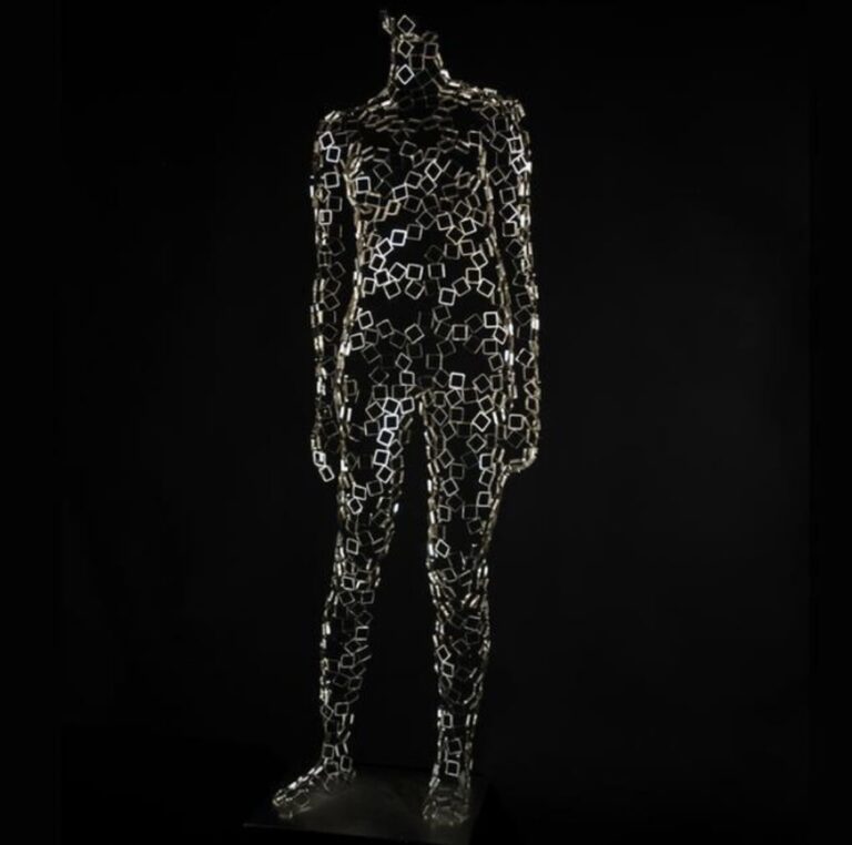 "Abstract The Muse" steel sculpture by Rainer Lagemann