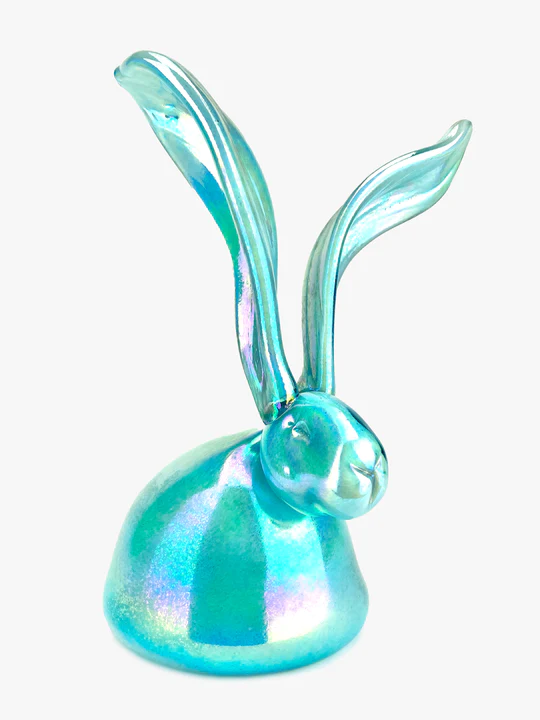 CRISTINE glass sculpture by Hunt Slonem