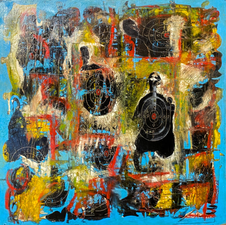 "Chaos in Order II" Mixed Media Abstract Artwork by John Andro Avendano