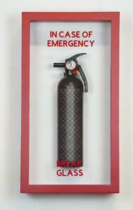 IN CASE OF EMERGENCY BREAK GLASS – LOUIS VUITTON PATTERN by Plastic Jesus