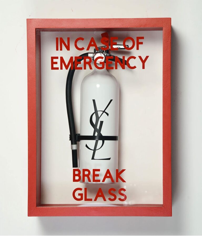 IN CASE OF EMERGENCY BREAK GLASS - WHITE CHANEL by Plastic Jesus